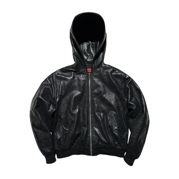 $3,000 Leather bomber Jacket - Picture 1 of 6